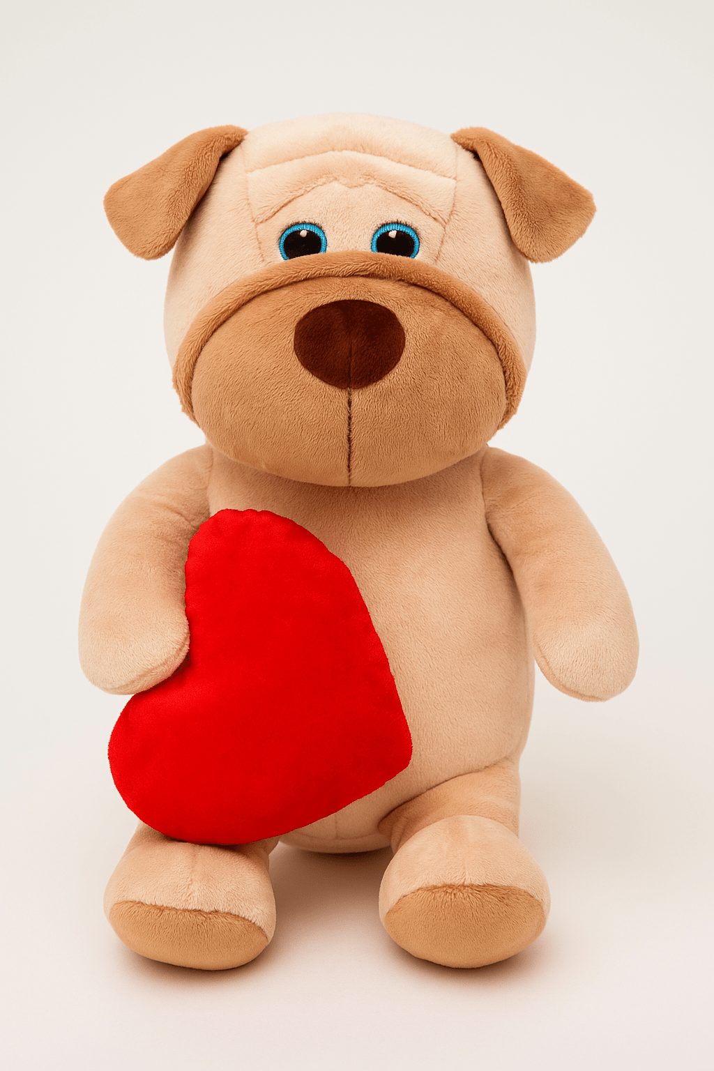 Plush Puppy with Red Heart - My Dorm Store
