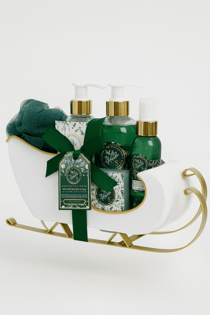 White Sleigh Caddie Bath Set - My Dorm Store